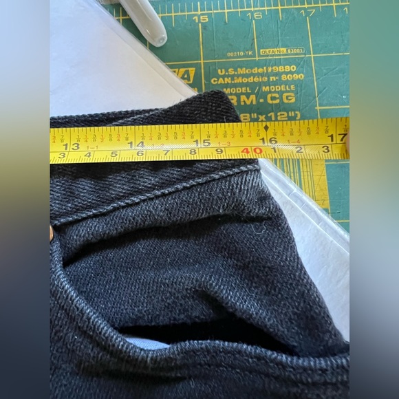 Wrangler | Vintage Made in USA Black Denim - Ladies Size 10-12 - Picture 9 of 10